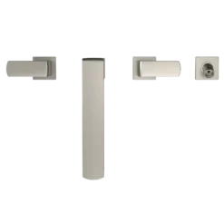 TOTO GR Two-Handle Deck-Mount Roman Tub Filler Trim with Handshower, Brushed Nickel, Brass, TBG02202U#BN