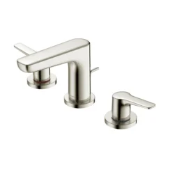 TOTO GS 1.2 GPM Two Handle Widespread Bathroom Sink Faucet, Brushed Nickel, Brass, TLG03201U#BN