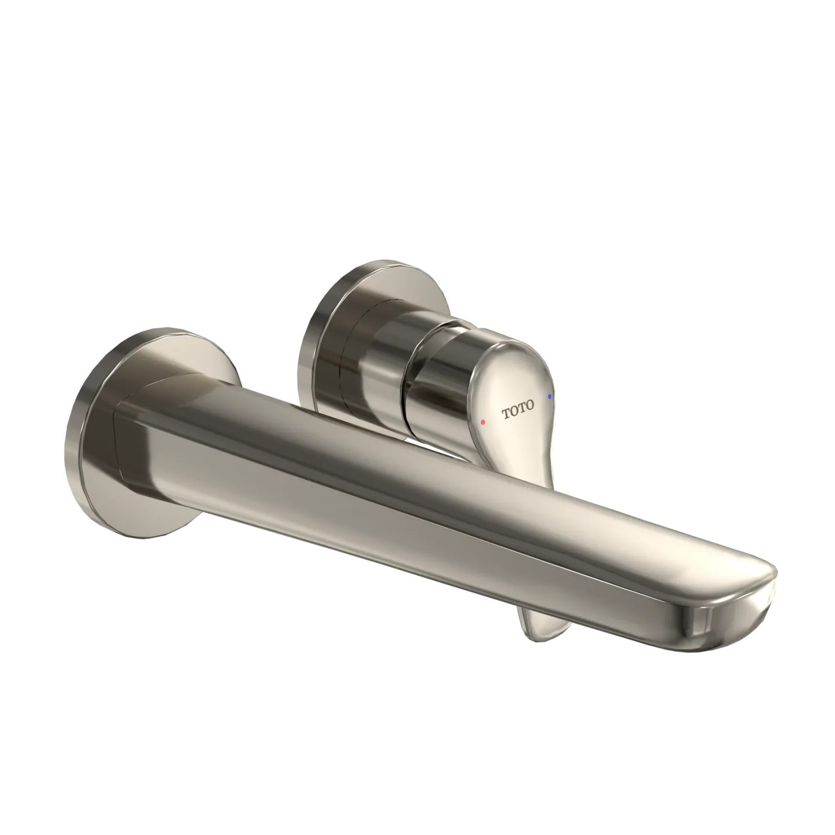 TOTO GS 1.2 GPM Wall-Mount Single-Handle Bathroom Faucet with COMFORT GLIDE Technology, Polished Nickel, Brass, TLG03308U#PN