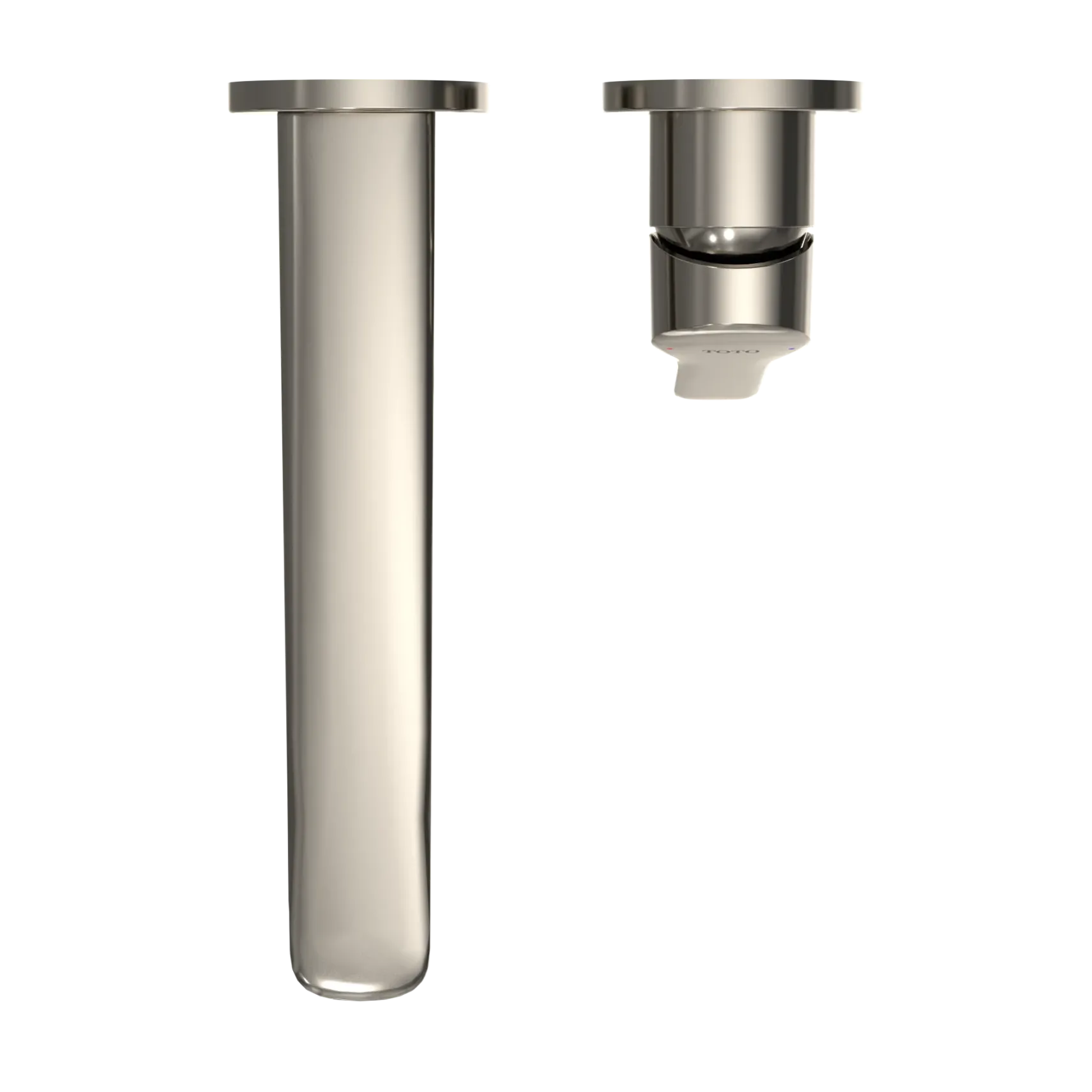 TOTO GS 1.2 GPM Wall-Mount Single-Handle Bathroom Faucet with COMFORT GLIDE Technology, Polished Nickel, Brass, TLG03308U#PN