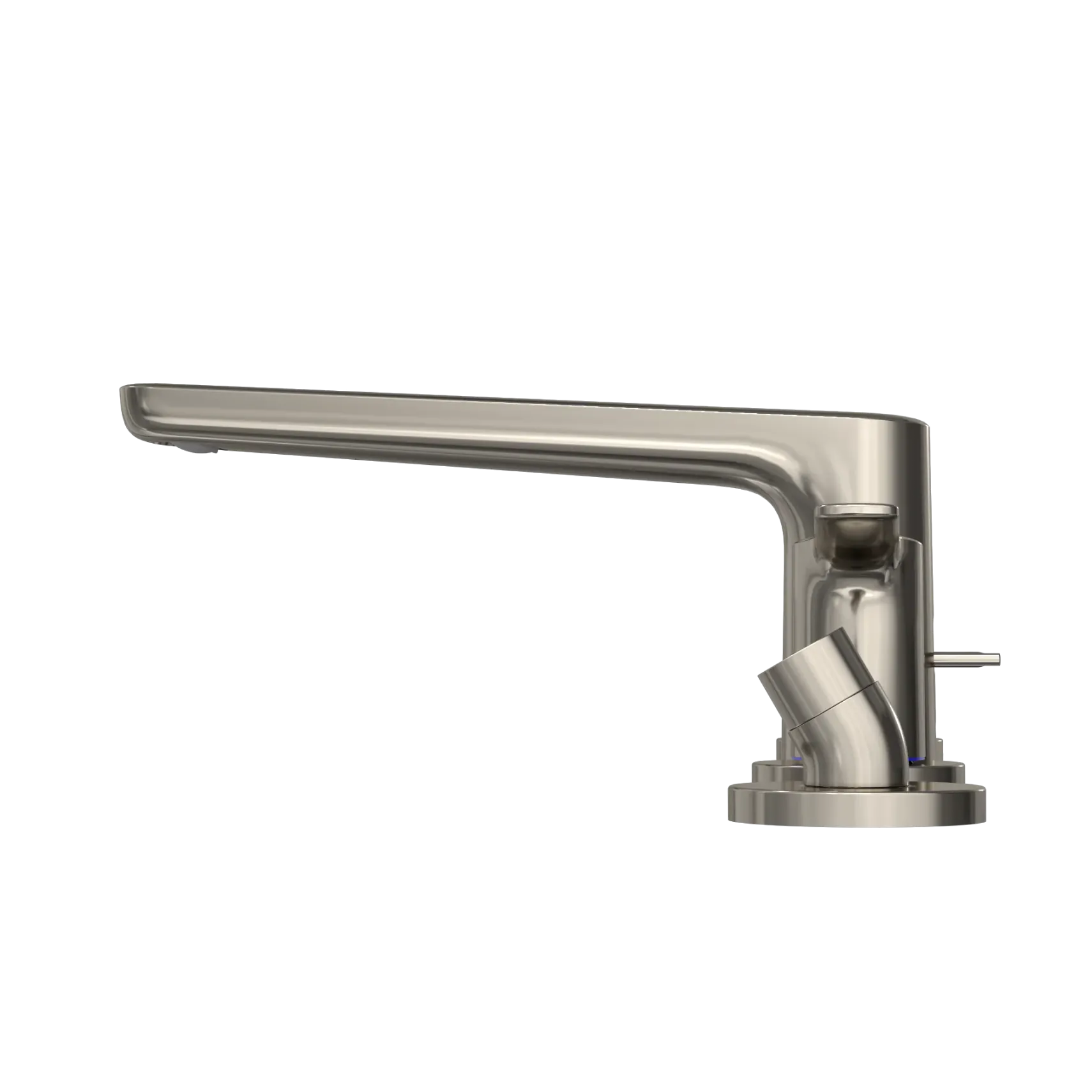 TOTO GS Four-hole Deck-Mount Roman Tub Filler Trim with Handshower, Polished Nickel, Brass, TBG03202U#PN