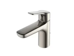 TOTO GS Series 1.2 GPM Single Handle Bathroom Sink Faucet with COMFORT GLIDE Technology and Drain Assembly, Polished Nickel, Brass, TLG03301U#PN