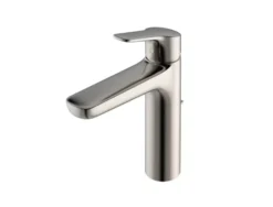 TOTO GS Series 1.2 GPM Single Handle Bathroom Faucet for Semi-Vessel Sink with COMFORT GLIDE Technology and Drain Assembly, Polished Nickel, Brass, TLG03303U#PN