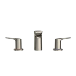 TOTO GS Two-Handle Deck-Mount Roman Tub Filler Trim, Polished Nickel, Brass, TBG03201U#PN