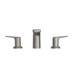 TOTO GS Two-Handle Deck-Mount Roman Tub Filler Trim, Brushed Nickel, Brass, TBG03201U#BN