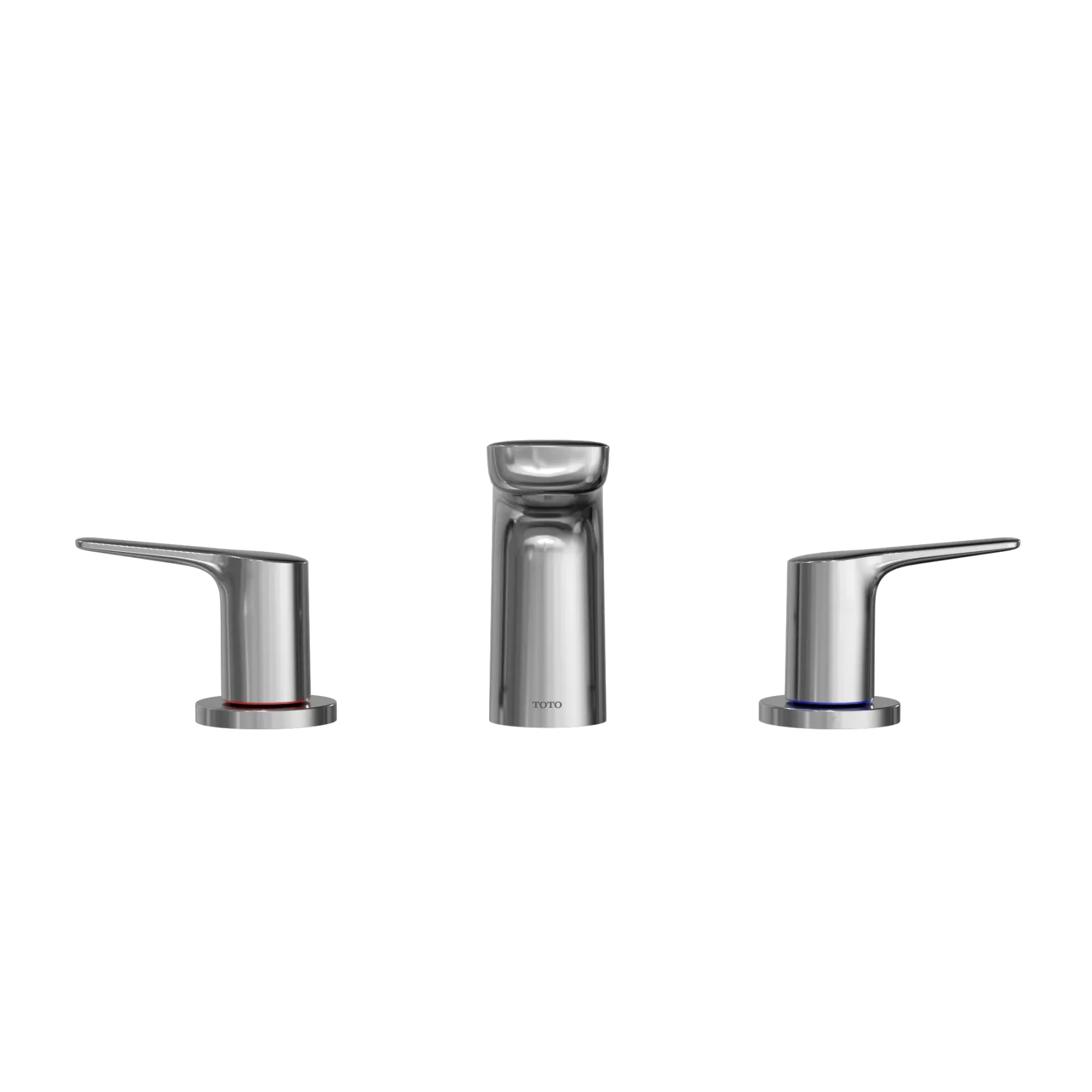 TOTO GS Two-Handle Deck-Mount Roman Tub Filler Trim, Polished Chrome, Brass, TBG03201U#CP