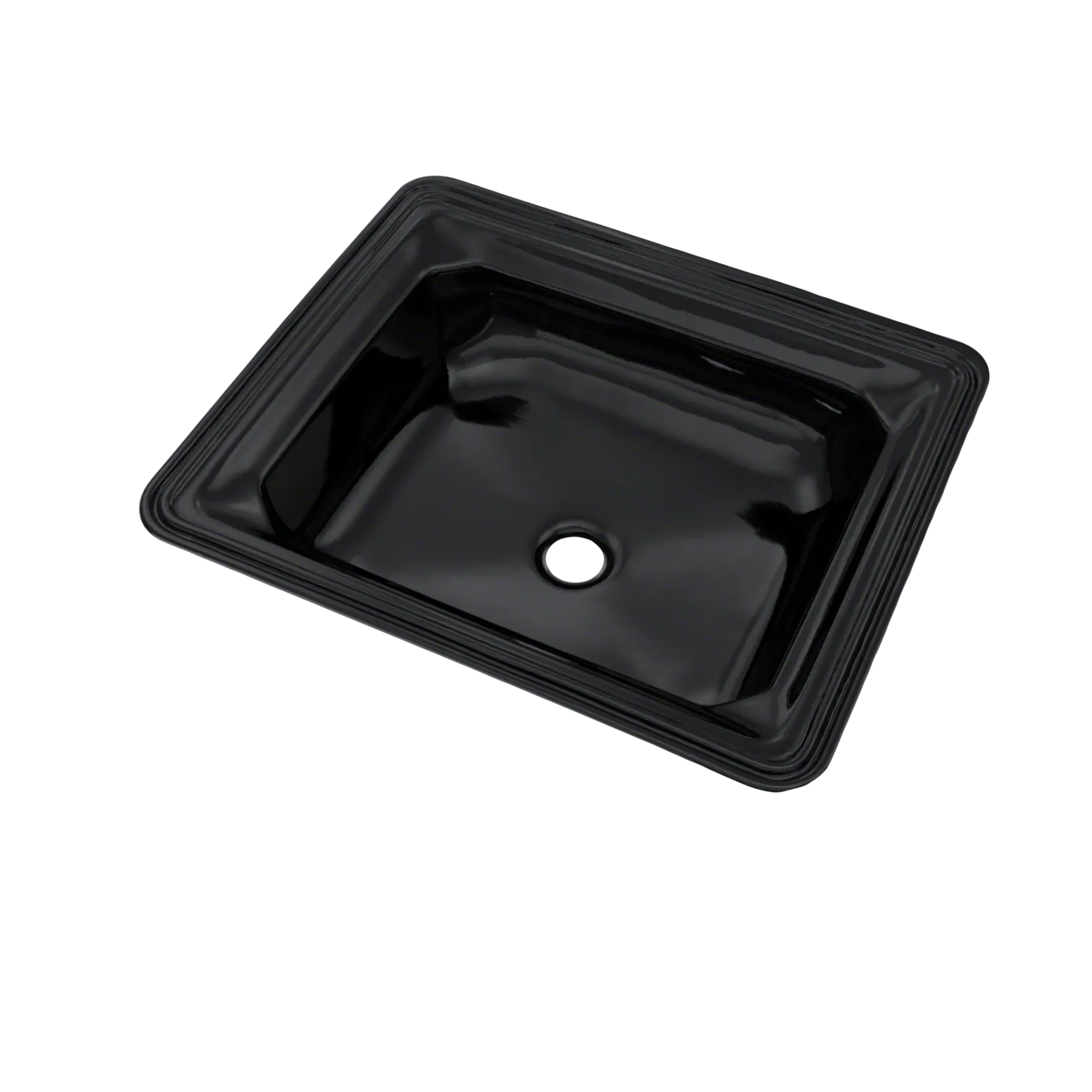 TOTO Guinevere Rectangular Undermount Bathroom Sink, Ebony, Vitreous China, LT973#51