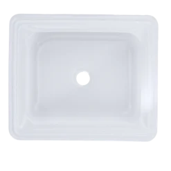 TOTO Guinevere Rectangular Undermount Bathroom Sink with CEFIONTECT, Cotton White, Vitreous China, LT973G#01