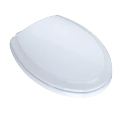 TOTO Guinevere SoftClose Non Slamming, Slow Close Elongated Toilet Seat and Lid, Cotton White, Plastic, SS224#01