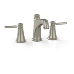 TOTO Keane Two Handle Deck-Mount Roman Tub Filler Trim, Brushed Nickel, Brass, TB211DD#BN