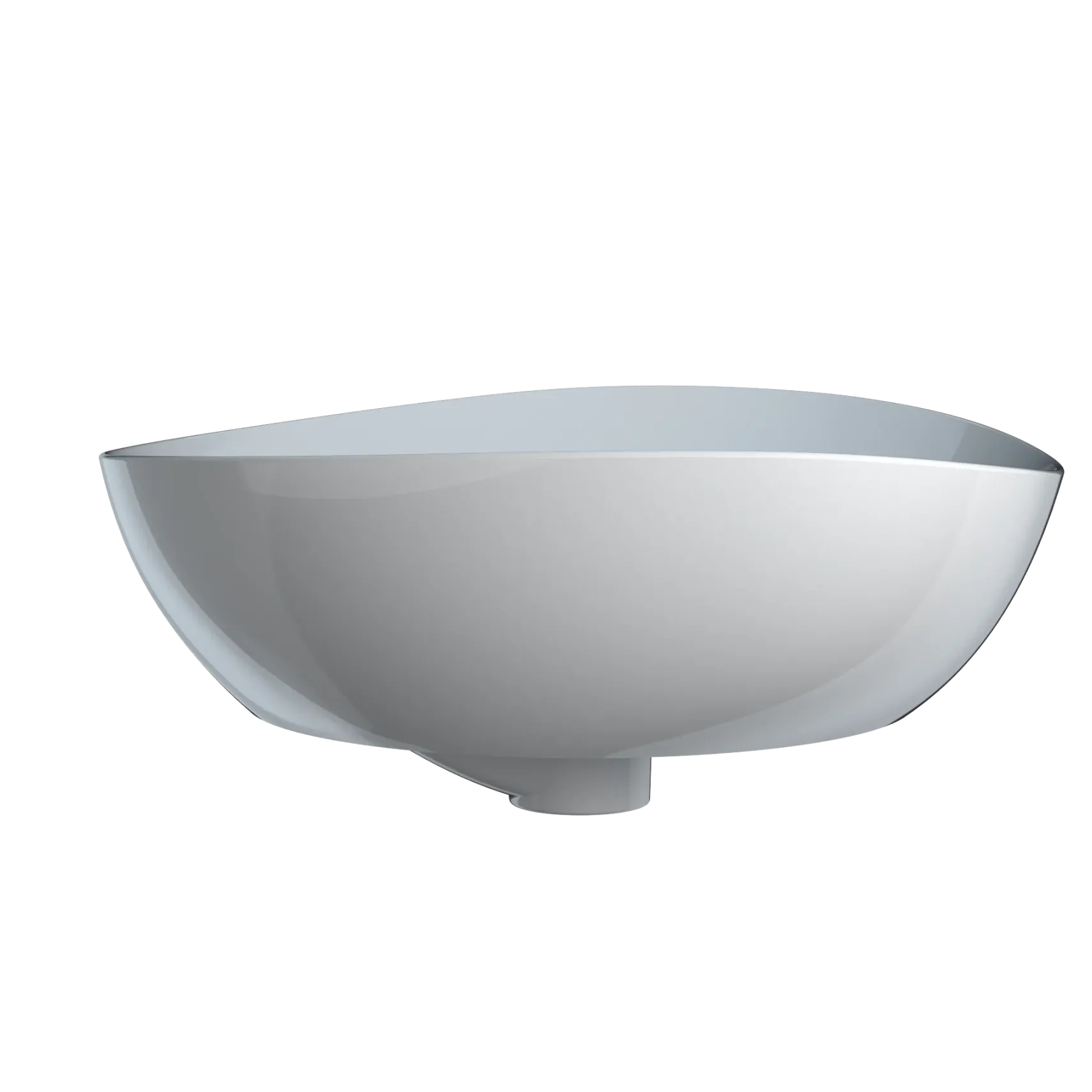 TOTO Kiwami Asymmetrical Vessel Bathroom Sink with CEFITONTECT, Cotton White, Ceramic, LT477G#01