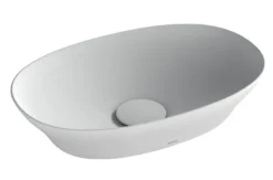 TOTO Kiwami Oval 16 Inch Vessel Bathroom Sink with CEFIONTECT, CLEAN MATTE, Ceramic, LT473MT#CMW
