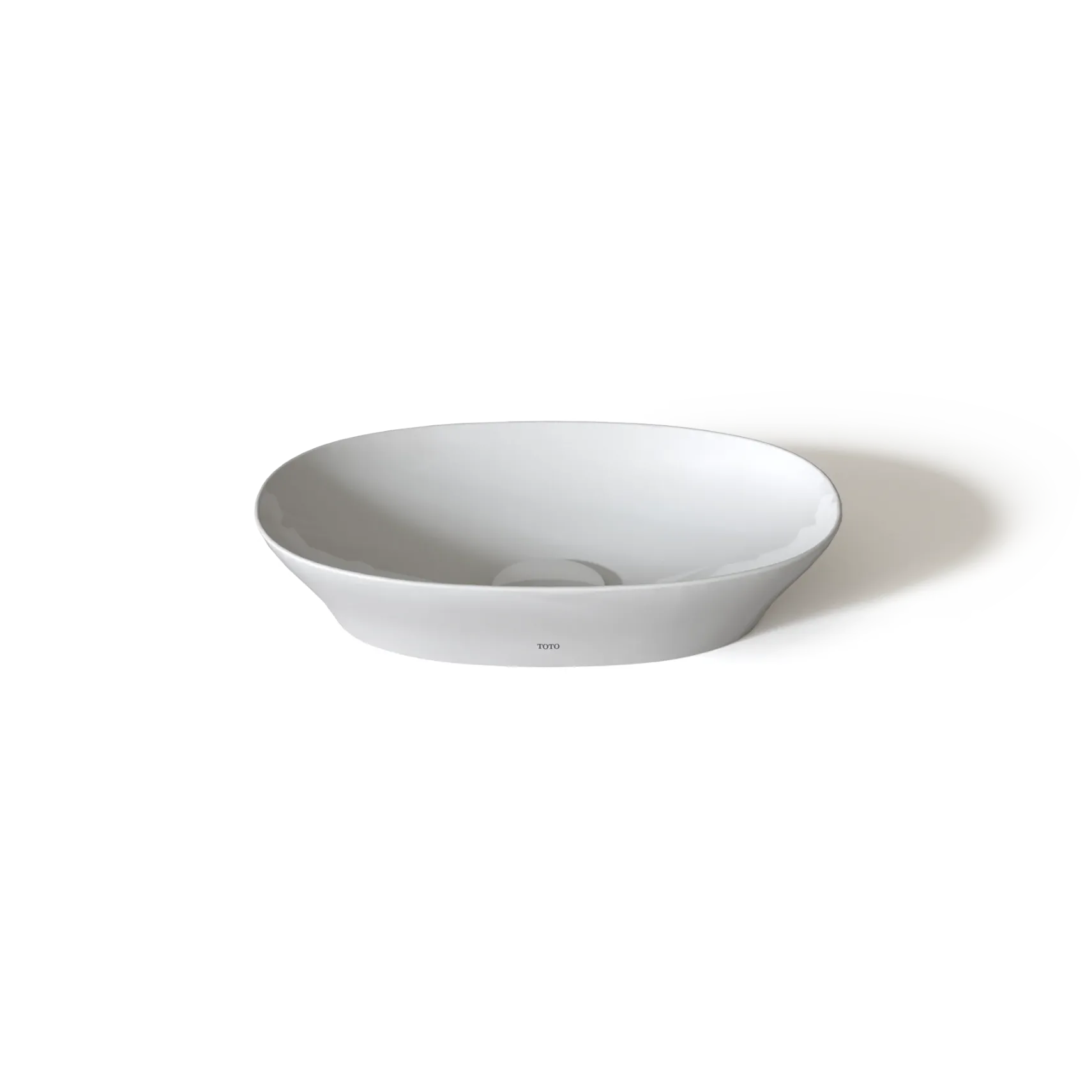 TOTO Kiwami Oval 16 Inch Vessel Bathroom Sink with CEFIONTECT, Cotton White, Ceramic, LT473G#01