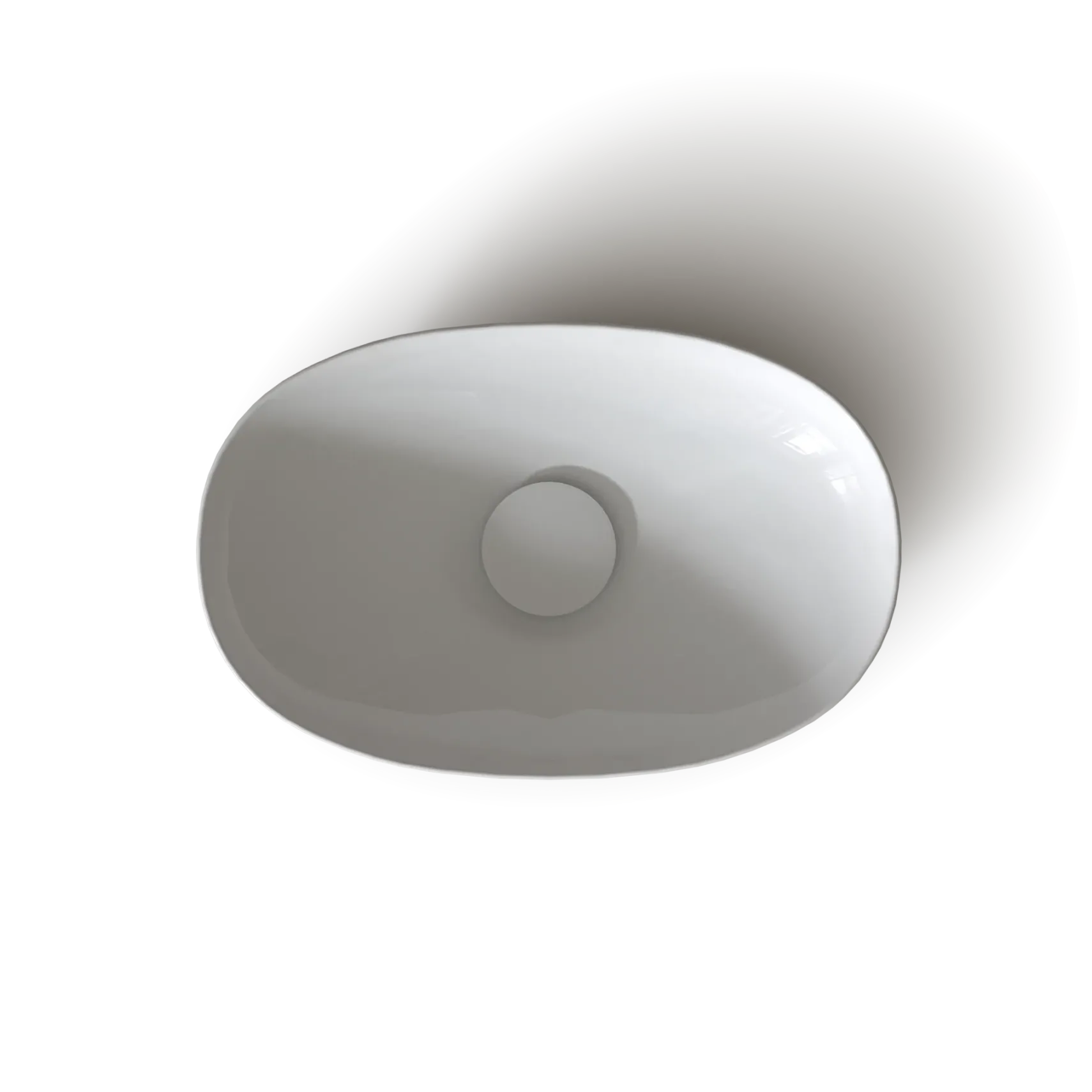 TOTO Kiwami Oval 16 Inch Vessel Bathroom Sink with CEFIONTECT, Cotton White, Ceramic, LT473G#01