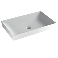 TOTO Kiwami Rectangular 23" Vessel Bathroom Sink with CEFIONTECT, CLEAN MATTE, Ceramic, LT476MT#CMW