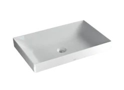 TOTO Kiwami Rectangular 23" Vessel Bathroom Sink with CEFIONTECT, Cotton White, Ceramic, LT476GR#01