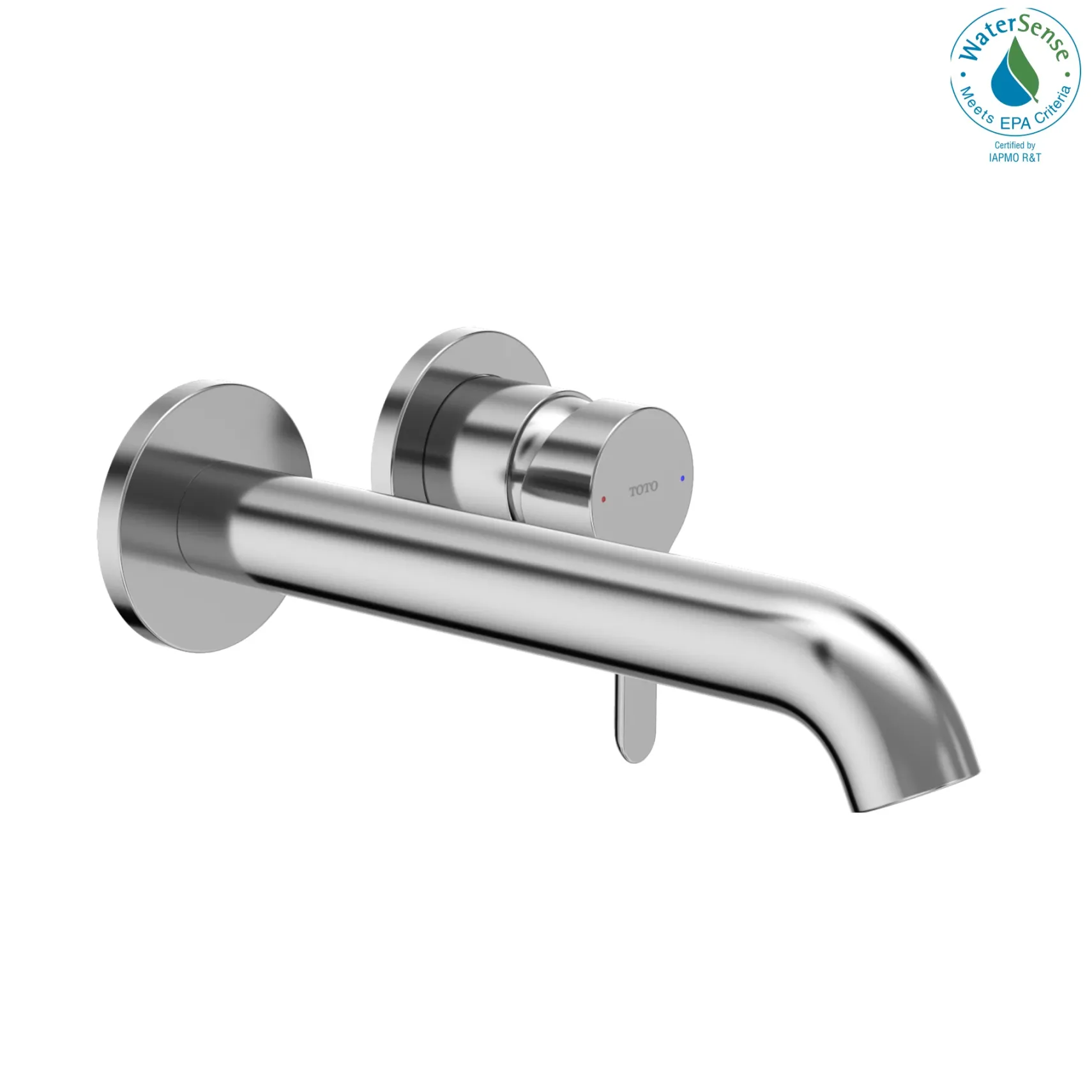 TOTO LB Series 1.2 GPM Wall-Mount Single-Handle Bathroom Sink Faucet, Polished Chrome, Brass, TLS01310U#CP