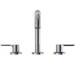 TOTO LB Series Two Handle Widespread 1.2 GPM Bathroom Sink Faucet with Drain Assembly, Polished Chrome, Brass, TLS01201U#CP