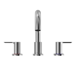 TOTO LB Two-Handle Deck-Mount Roman Tub Filler Trim, Polished Chrome, Brass, TBS01201U#CP