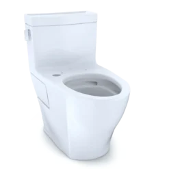 TOTO Legato One-Piece Elongated 1.28 GPF WASHLET+ and Auto Flush Ready Toilet with CEFIONTECT, Cotton White, Vitreous China, CST624CEFGAT40#01