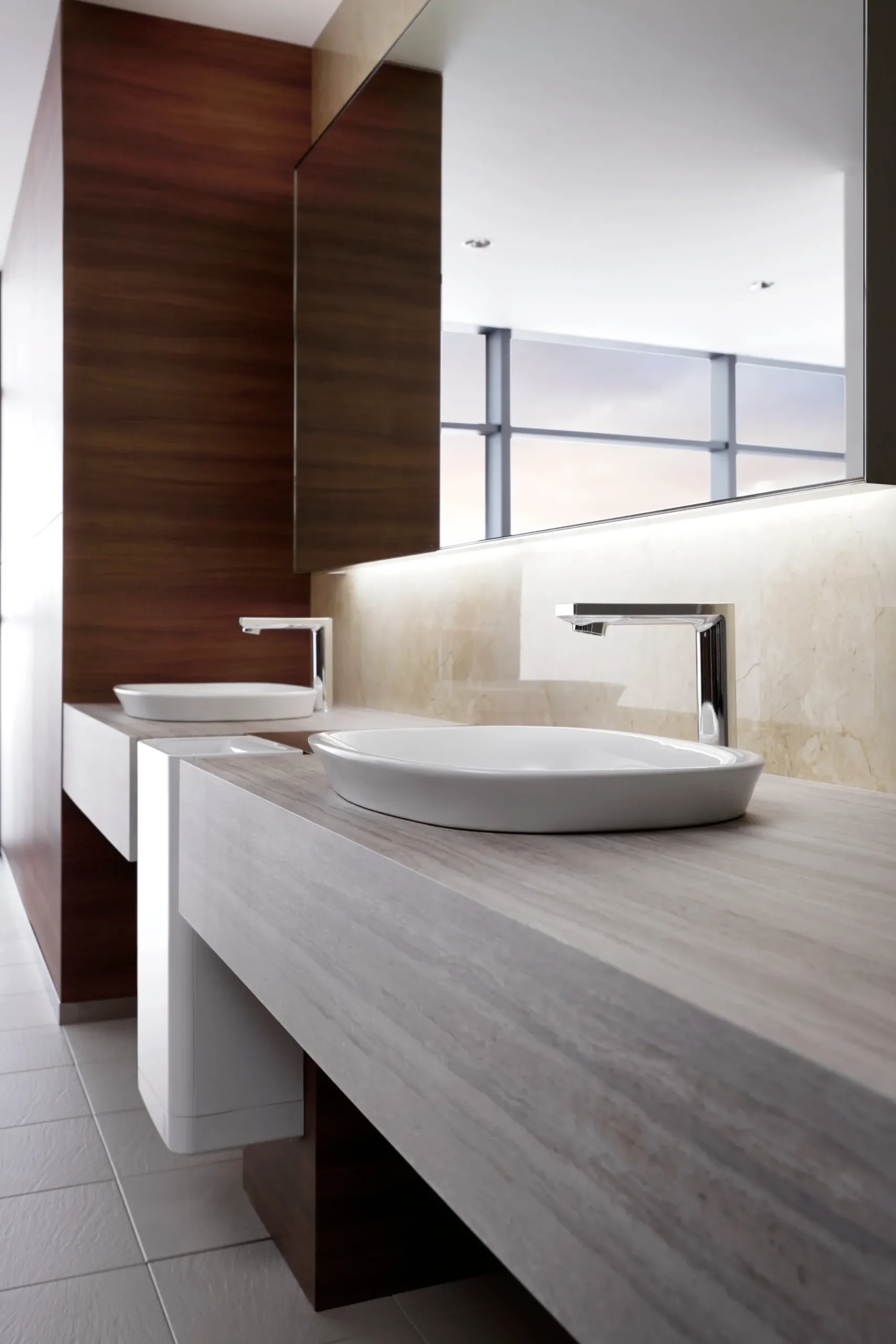 TOTO Libella M ECOPOWER 0.35 GPM Electronic Touchless Sensor Bathroom Faucet with Thermostatic Mixing Valve, Polished Chrome, Brass, TEL1B3-D20ET#CP