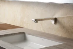 TOTO Libella M Wall-Mount ECOPOWER 0.35 GPM Electronic Touchless Sensor Bathroom Faucet, Polished Chrome, Brass, TEL1D3-D20E#CP