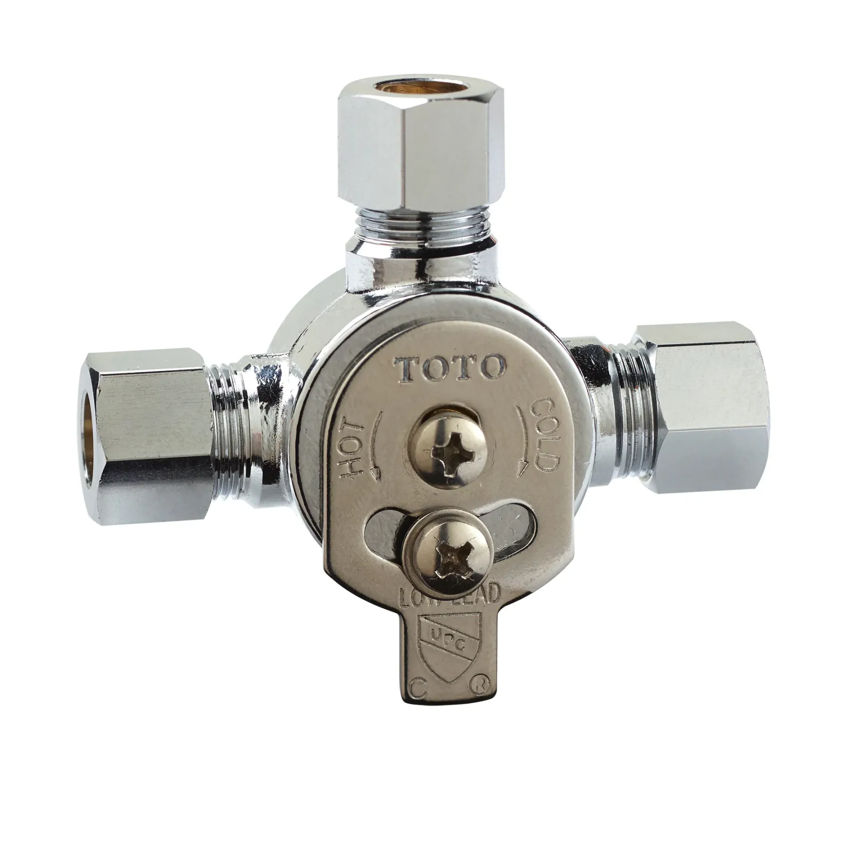 TOTO Libella M Wall-Mount ECOPOWER 0.35 GPM Electronic Touchless Sensor Bathroom Faucet with Mixing Valve, Polished Chrome, Brass, TEL1D3-D20EM#CP