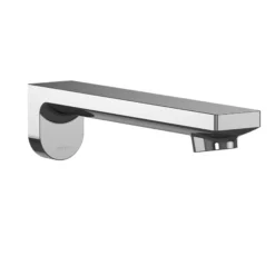 TOTO Libella Wall Mount ECOPOWER 0.35 GPM Electronic Touchless Sensor Bathroom Faucet with Thermostatic Mixing Valve, Polished Chrome, Brass, TEL1C3-D20ET#CP