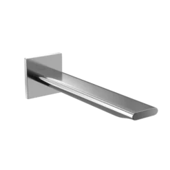 TOTO Libella Wall-Mount ECOPOWER or AC 0.35 GPM Touchless Bathroom Faucet Spout, 20 Second On-Demand Flow, Polished Chrome, Brass, TLE23005U2#CP