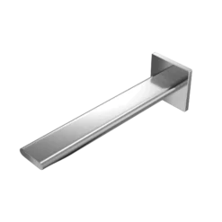 TOTO Libella Wall-Mount ECOPOWER or AC 0.35 GPM Touchless Bathroom Faucet Spout, 20 Second On-Demand Flow, Polished Chrome, Brass, TLE23005U2#CP