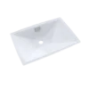 TOTO Lloyd Rectangular Undermount Bathroom Sink, Cotton White, Vitreous China, LT931#01