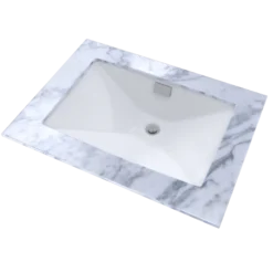 TOTO Lloyd Rectangular Undermount Bathroom Sink, Cotton White, Vitreous China, LT931#01