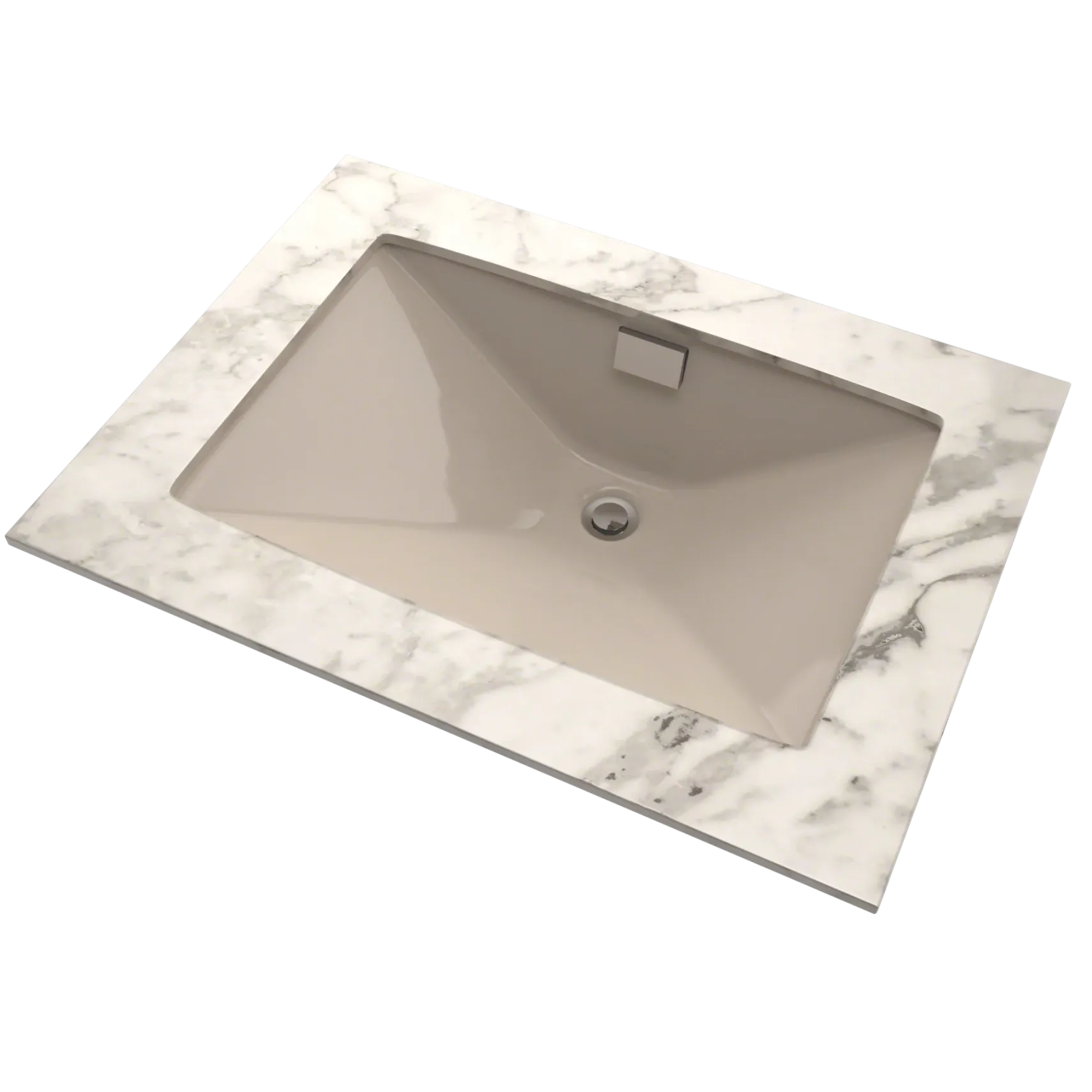 TOTO Lloyd Rectangular Undermount Bathroom Sink, Bone, Vitreous China, LT931#03