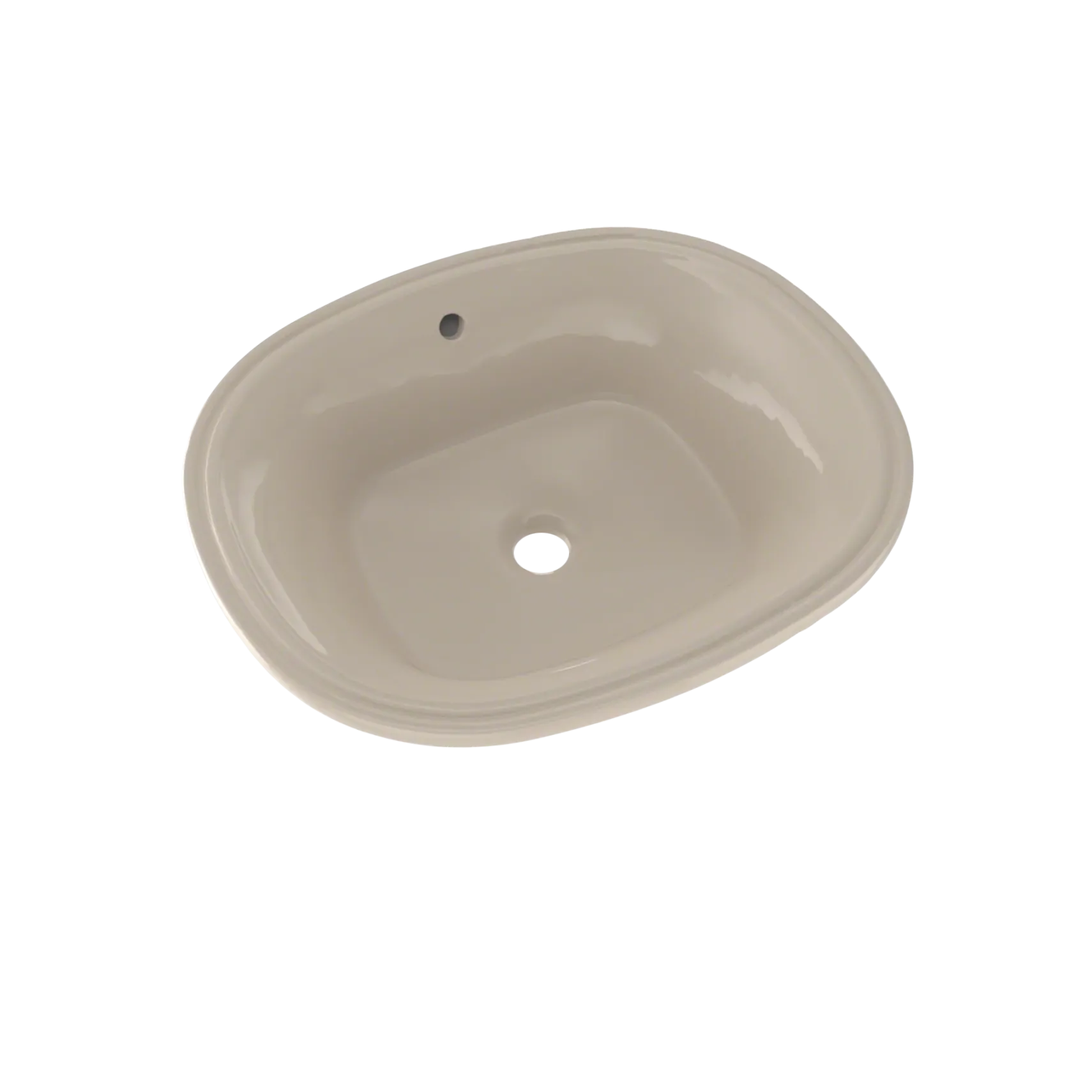 TOTO Maris 17-5/8" x 14-9/16" Oval Undermount Bathroom Sink with CEFIONTECT, Bone, Vitreous China, LT483G#03