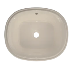TOTO Maris 17-5/8" x 14-9/16" Oval Undermount Bathroom Sink with CEFIONTECT, Bone, Vitreous China, LT483G#03