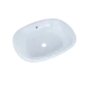 TOTO Maris 20-5/16" x 15-9/16" Oval Undermount Bathroom Sink with CEFIONTECT, Cotton White, Vitreous China, LT481G#01