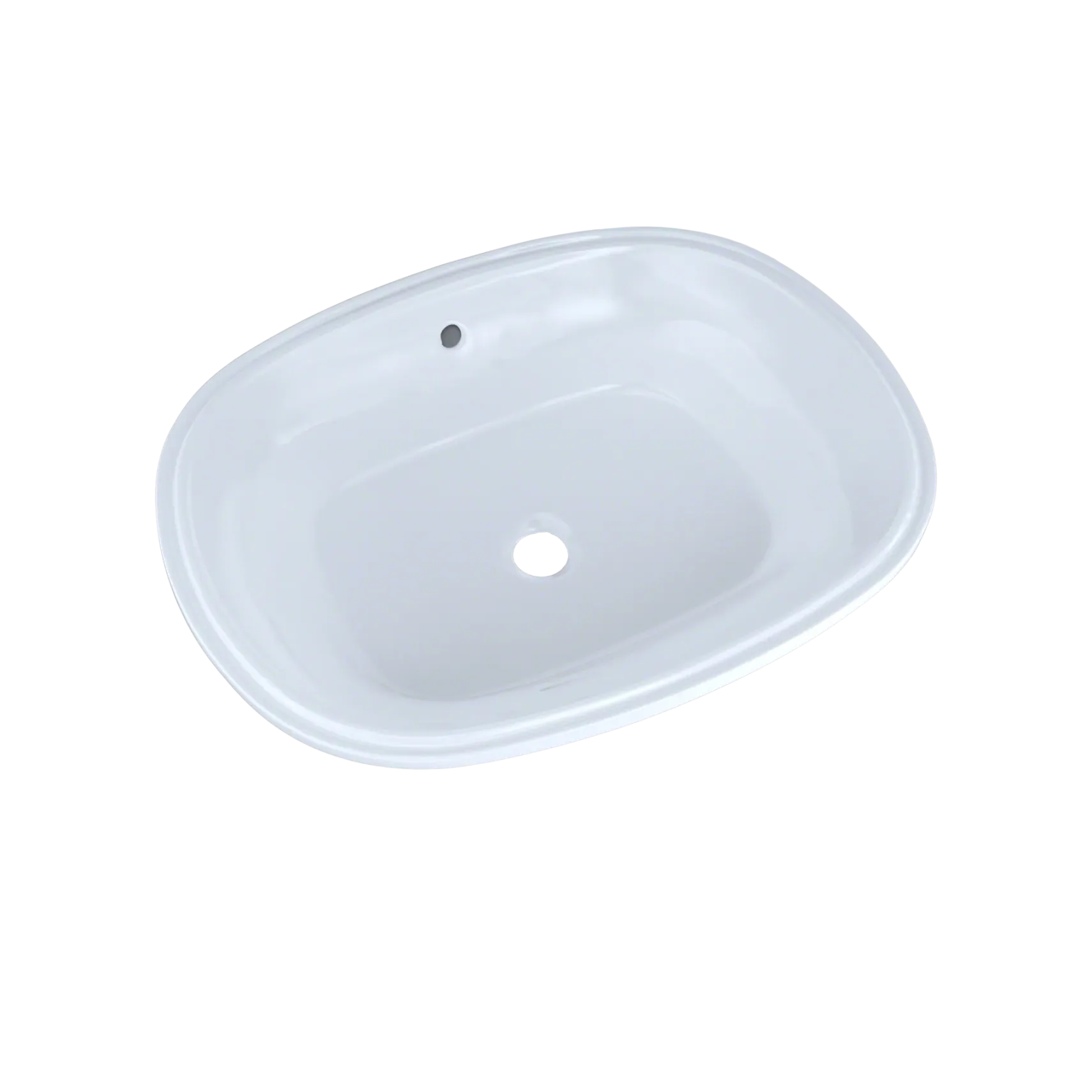TOTO Maris 20-5/16" x 15-9/16" Oval Undermount Bathroom Sink with CEFIONTECT, Cotton White, Vitreous China, LT481G#01