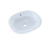 TOTO Maris 17-5/8" x 14-9/16" Oval Undermount Bathroom Sink with CEFIONTECT, Cotton White, Vitreous China, LT483G#01