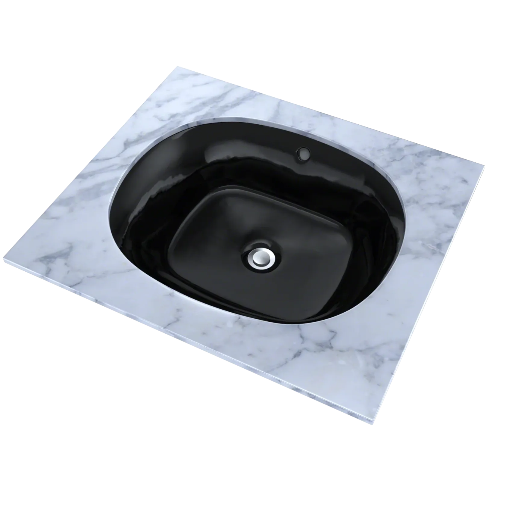 TOTO Maris 17-5/8" x 14-9/16" Oval Undermount Bathroom Sink, Ebony, Vitreous China, LT483#51