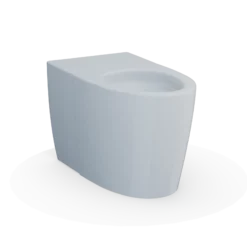 Toto NEOREST Dual Flush 1.0 or 0.8 GPF Elongated Toilet Bowl for AS, Cotton White, Vitreous China, CT8551CUMFG#01