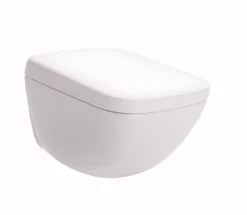 TOTO NEOREST WX1 Dual Flush 1.2 or 0.8 GPF Wall-Hung Toilet with Integrated Bidet Seat and eWater+, Cotton White, Vitreous China|Plastic, CWT9538CEMFG#01