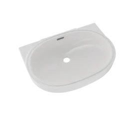 TOTO Oval 19-11/16" x 13-3/4" Undermount Bathroom Sink with CEFIONTECT, Colonial White, Vitreous China, LT546G#11