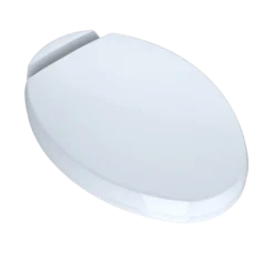 TOTO Oval SoftClose Non Slamming, Slow Close Elongated Toilet Seat and Lid, Cotton White, Plastic, SS204#01