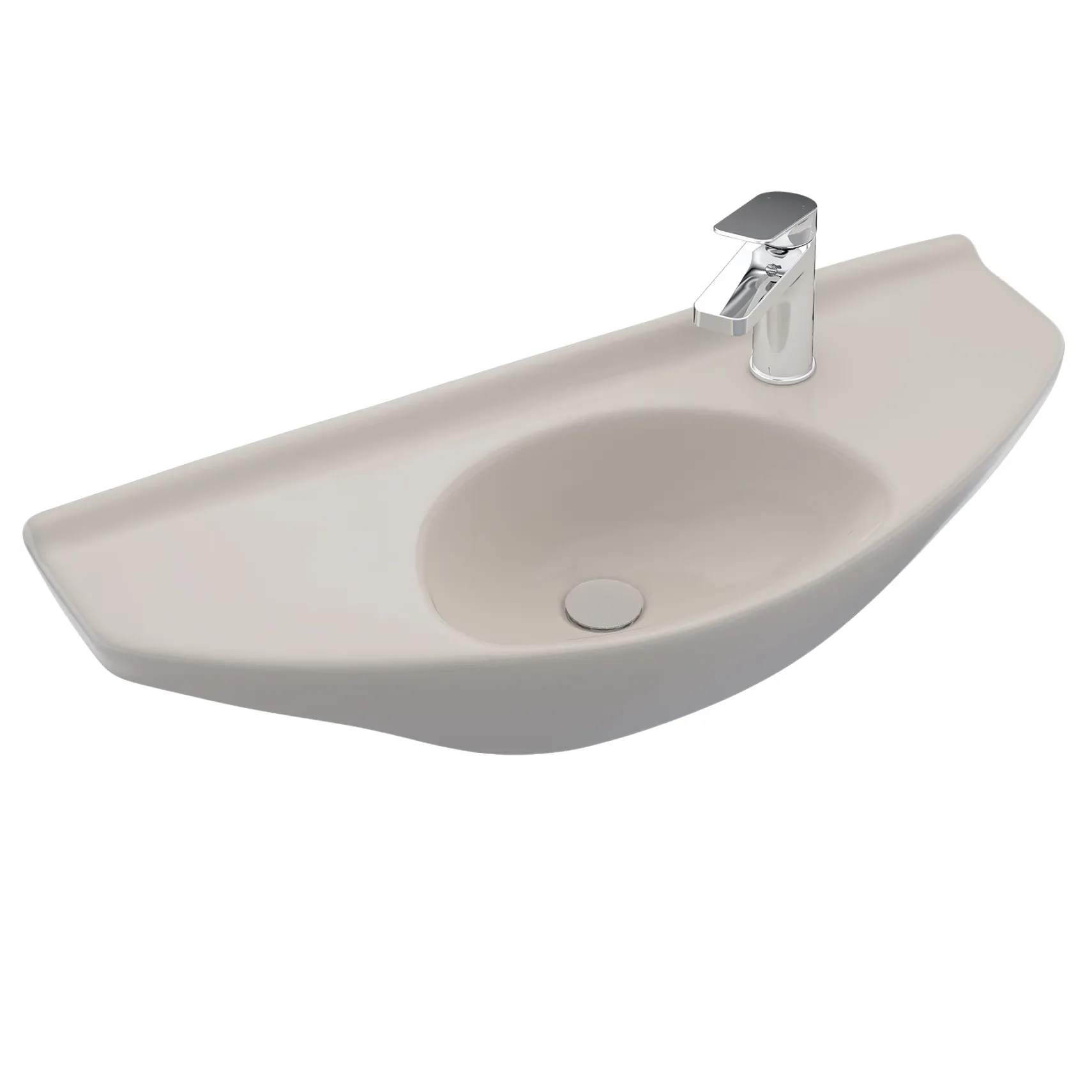 TOTO Oval Wall-Mount Bathroom Sink with CEFIONTECT, Sedona Beige, Vitreous China, LT650G#12