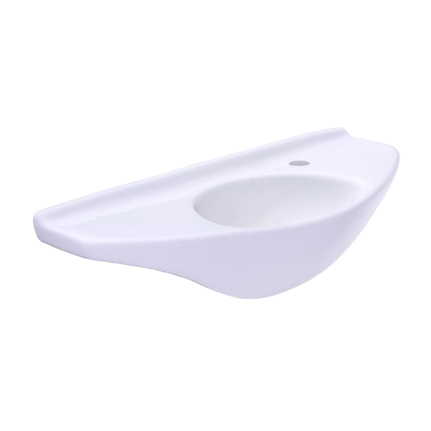 TOTO Oval Wall-Mount Bathroom Sink with CEFIONTECT, Cotton White, Vitreous China, LT650G#01