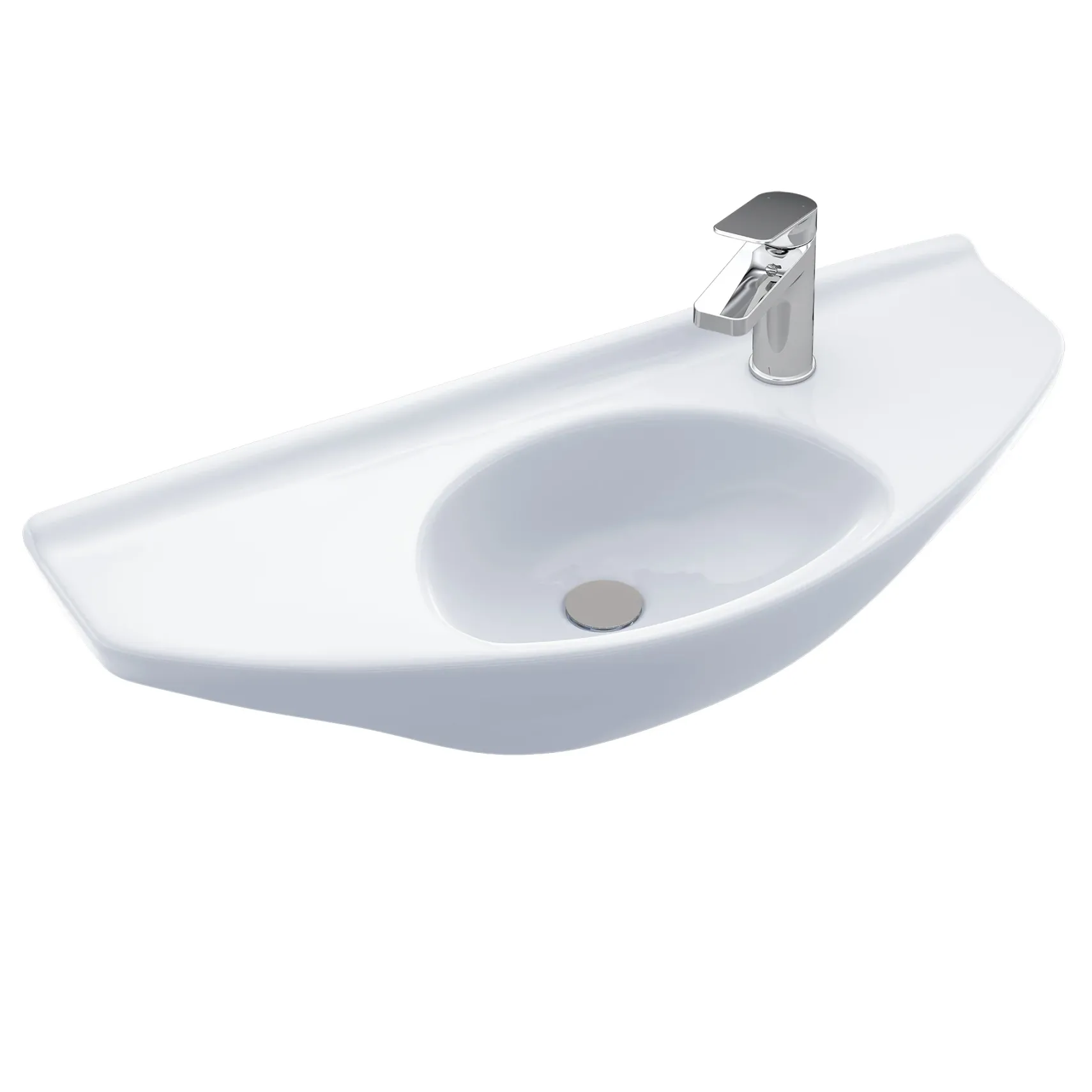 TOTO Oval Wall-Mount Bathroom Sink with CEFIONTECT, Cotton White, Vitreous China, LT650G#01