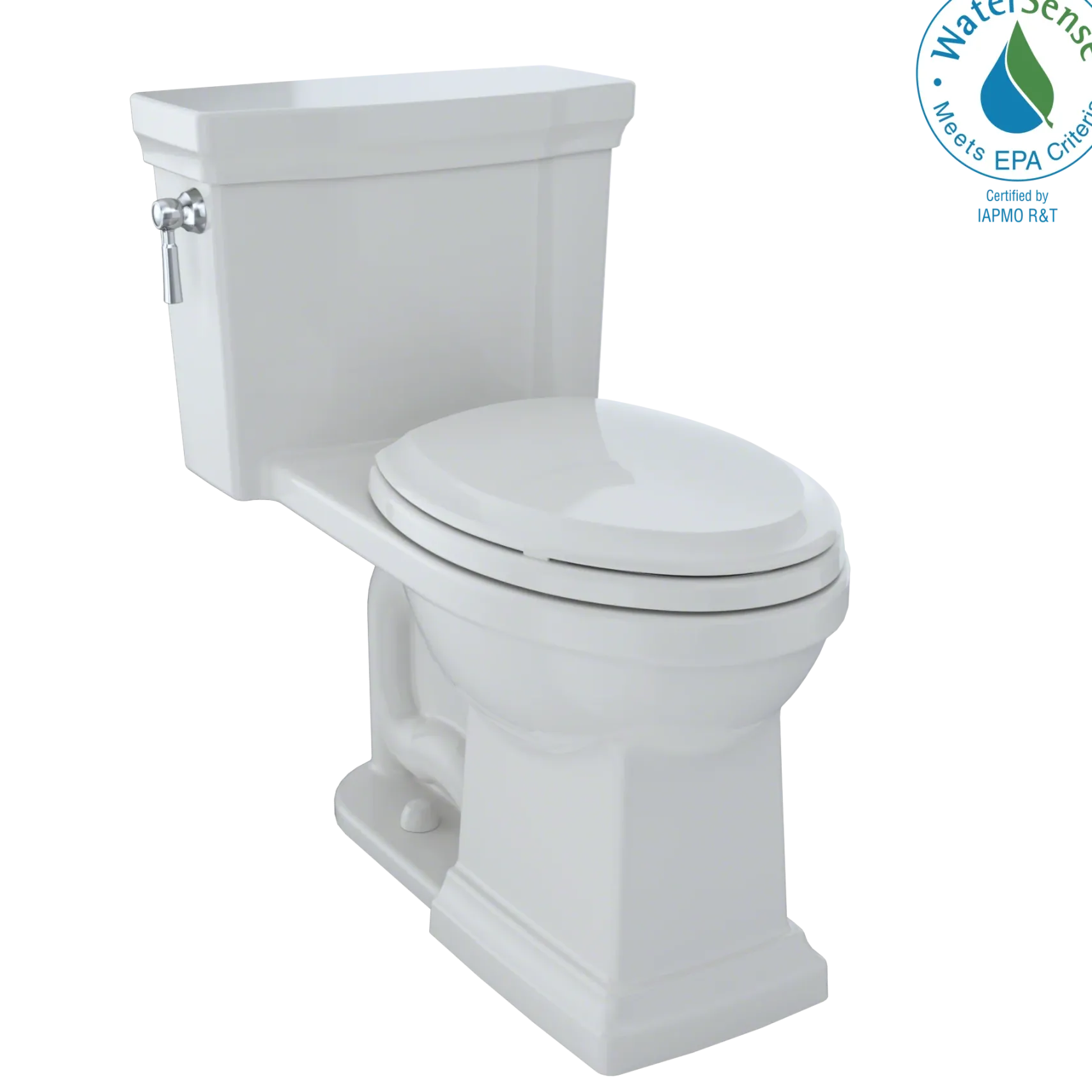 TOTO Promenade II 1G One-Piece Elongated 1.0 GPF Universal Height Toilet with CEFIONTECT, Colonial White, Vitreous China, MS814224CUFG#11