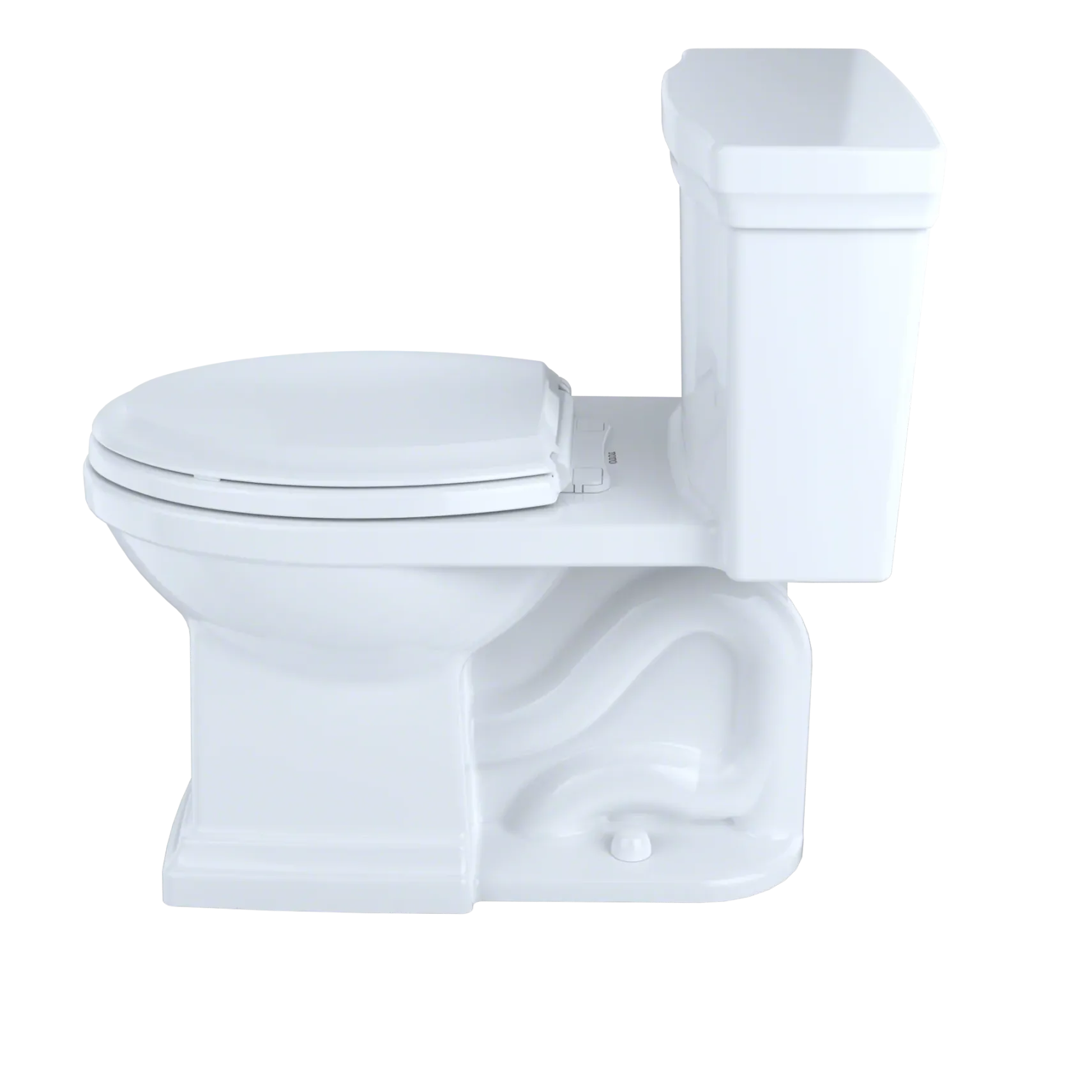 TOTO Promenade II 1G One-Piece Elongated 1.0 GPF Universal Height Toilet with CEFIONTECT, Colonial White, Vitreous China, MS814224CUFG#11