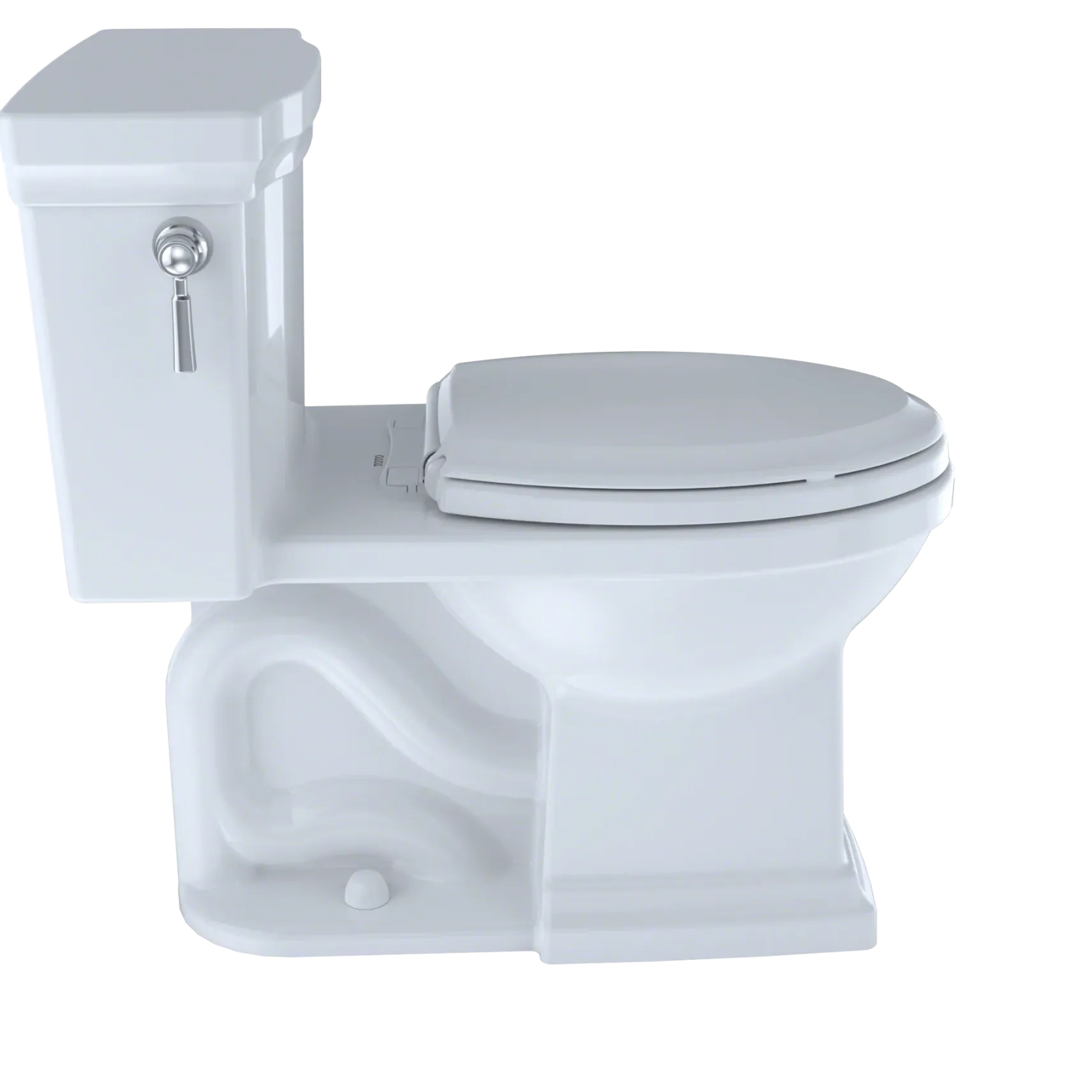 TOTO Promenade II 1G One-Piece Elongated 1.0 GPF Universal Height Toilet with CEFIONTECT, Colonial White, Vitreous China, MS814224CUFG#11