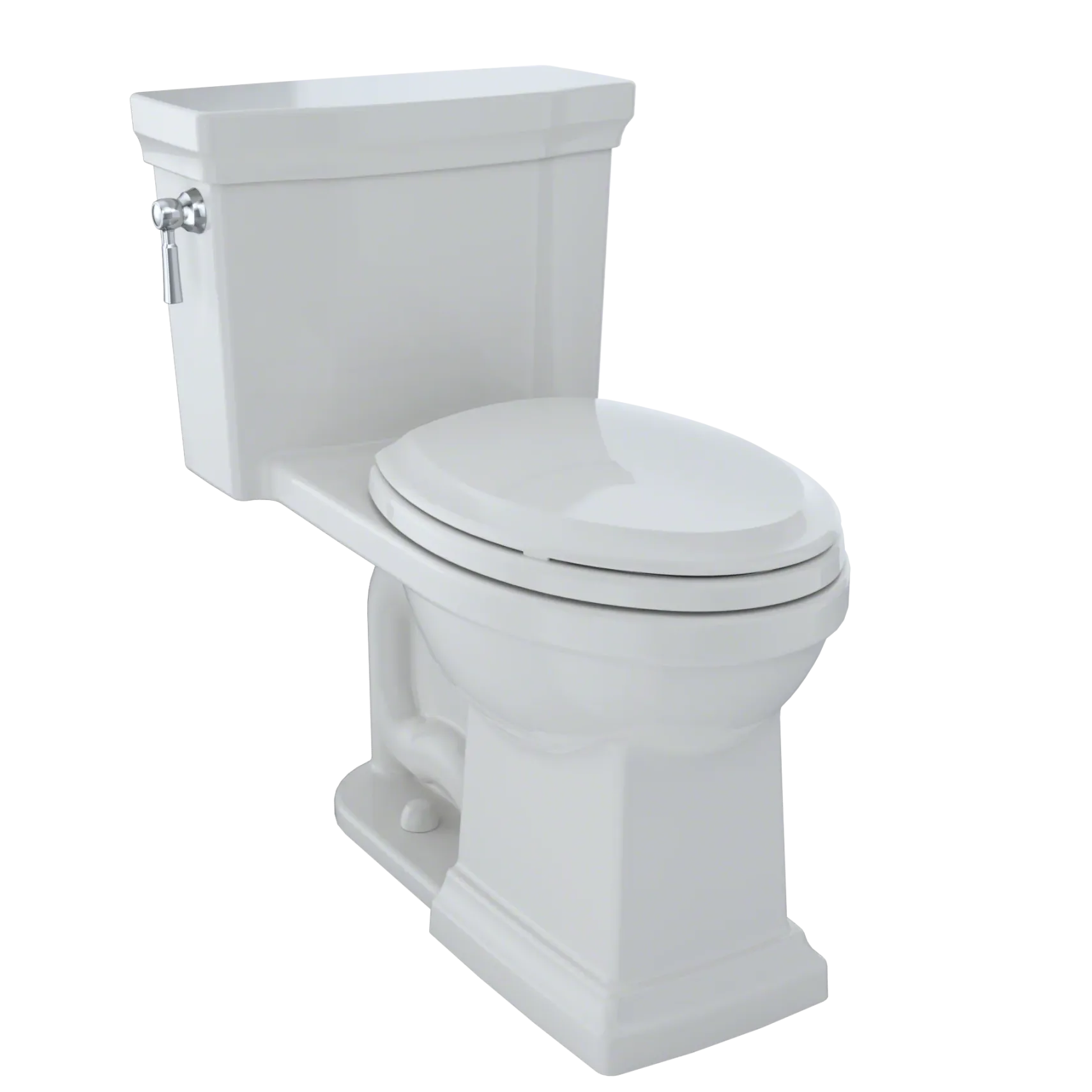 TOTO Promenade II 1G One-Piece Elongated 1.0 GPF Universal Height Toilet with CEFIONTECT, Colonial White, Vitreous China, MS814224CUFG#11